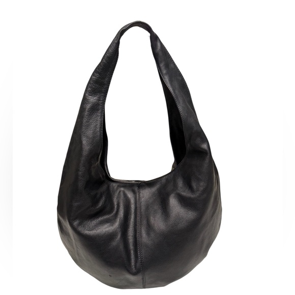Bottega veneta Elegant Black Leather Hobo Bag - Picture 1 of 13